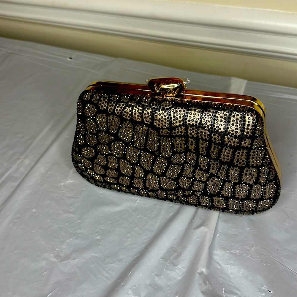 grey fashionable clutch bag
